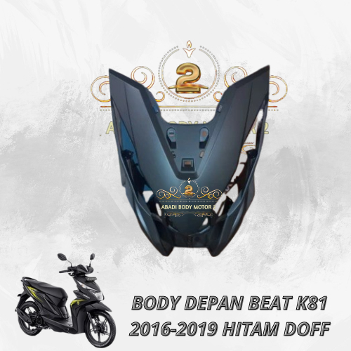 Tameng lampu depan kap depan Beat k81 2017 - 2019 fi esp eco street original abs HITAM DOF