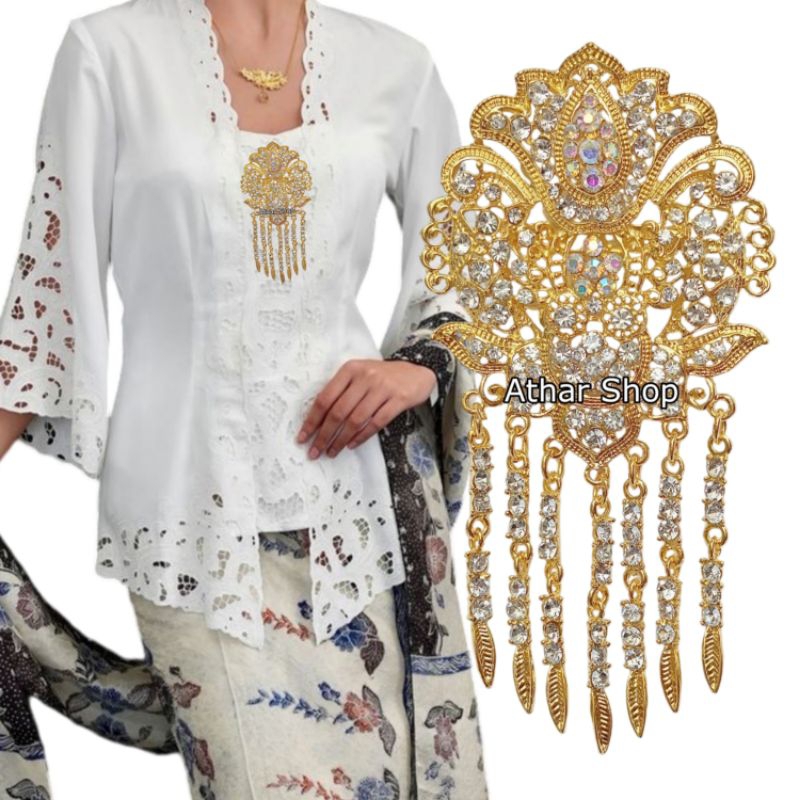 COD Bros Wedding Besar/Bros Pengantin Modern/Bros Pesta/Bros Pengantin Warna Gold dan Silver