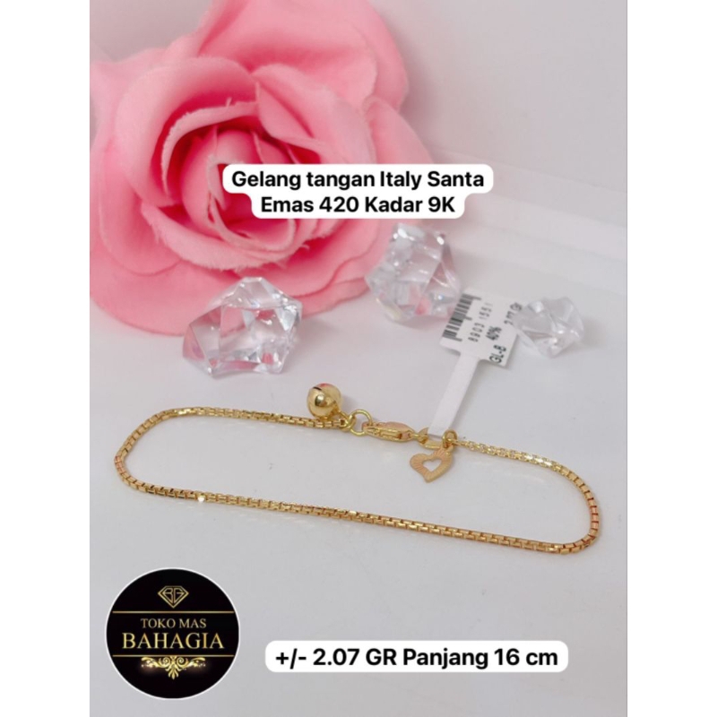 Gelang Tangan Italy Santa 420/9K