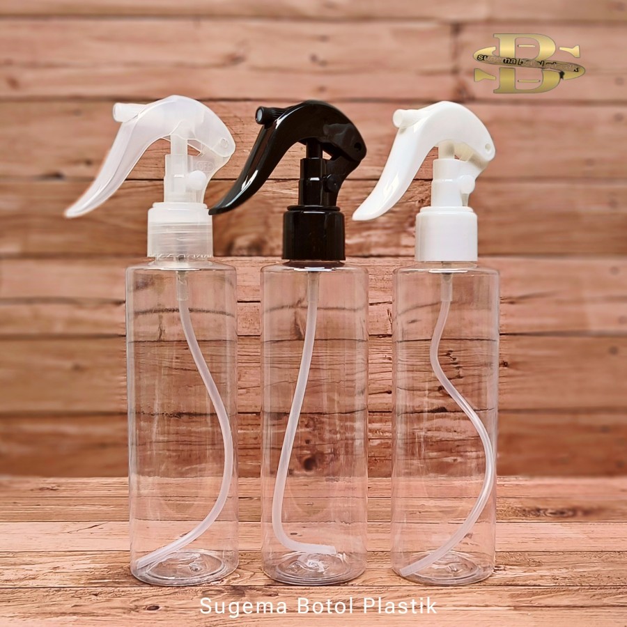 Botol Triger 200ml Bening / Botol Spray 200ml Plastik Pet Tebal