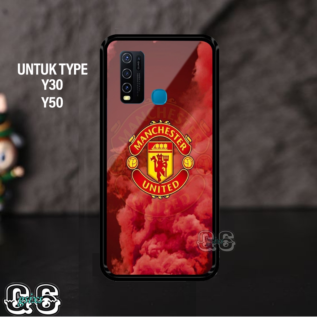 [gsixs_case]case vivo y30- case Glossy-Pelindung )case(manchester united)softcase hp-case hp-casing 
