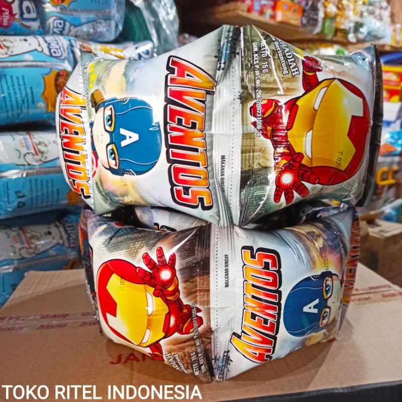 

Chiki Aventos Berhadiah (1 Renceng isi 10 pcs)/Snack Berhadiah Aventos/Ciki Berhadiah Aventos