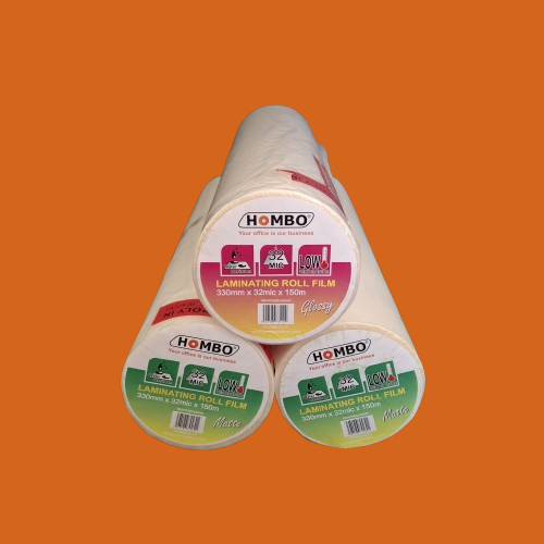 

Plastik Laminating Roll Hombo Glossy dan Matte 32mic - Plastik Laminating Panas Roll