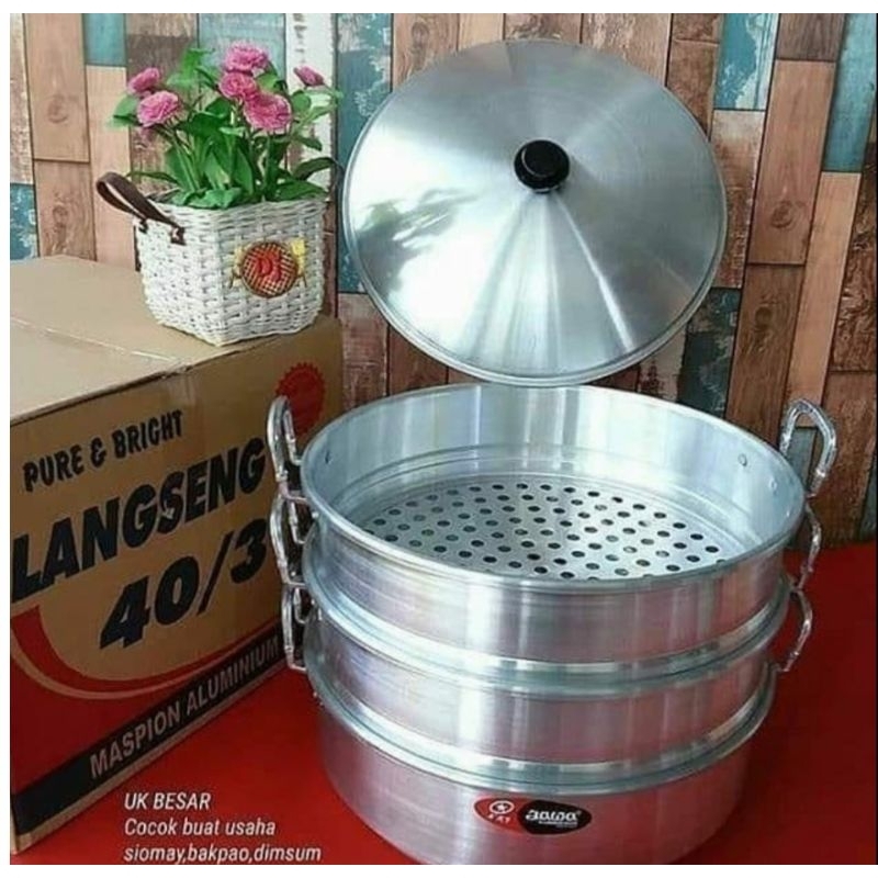 Langseng Jawa / panci kukus 3 susun serbaguna merek jawa / maspion