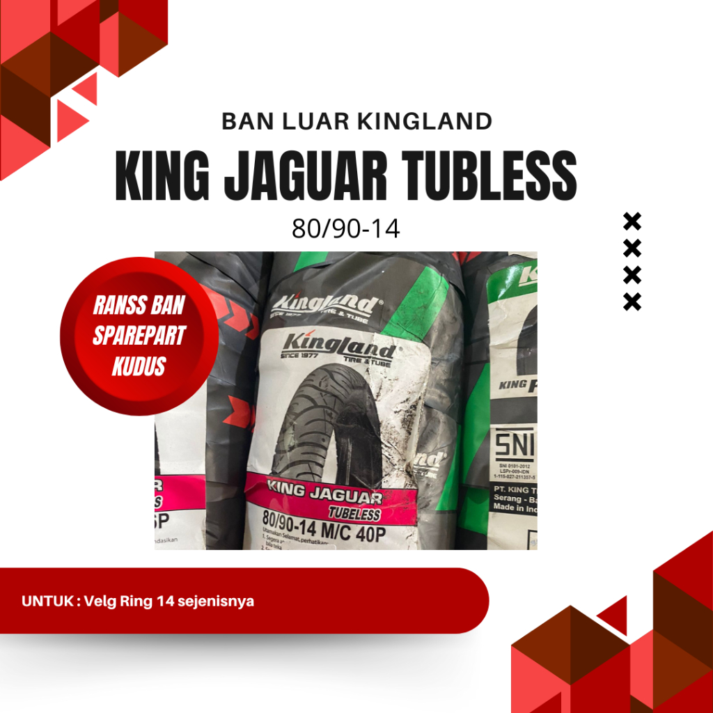 BAN LUAR KINGLAND KING JAGUAR 80/90-14