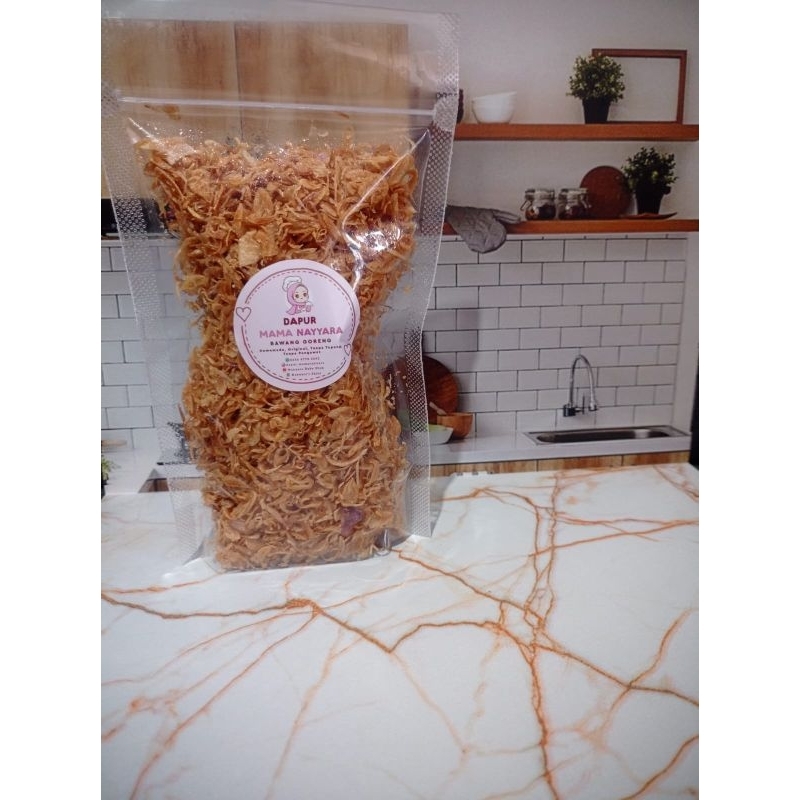 

BAWANG GORENG BREBES ASLI ORIGINAL PREMIUM TANPA CAMPURAN TEPUNG - HOMEMADE (KEMASAN POUCH)