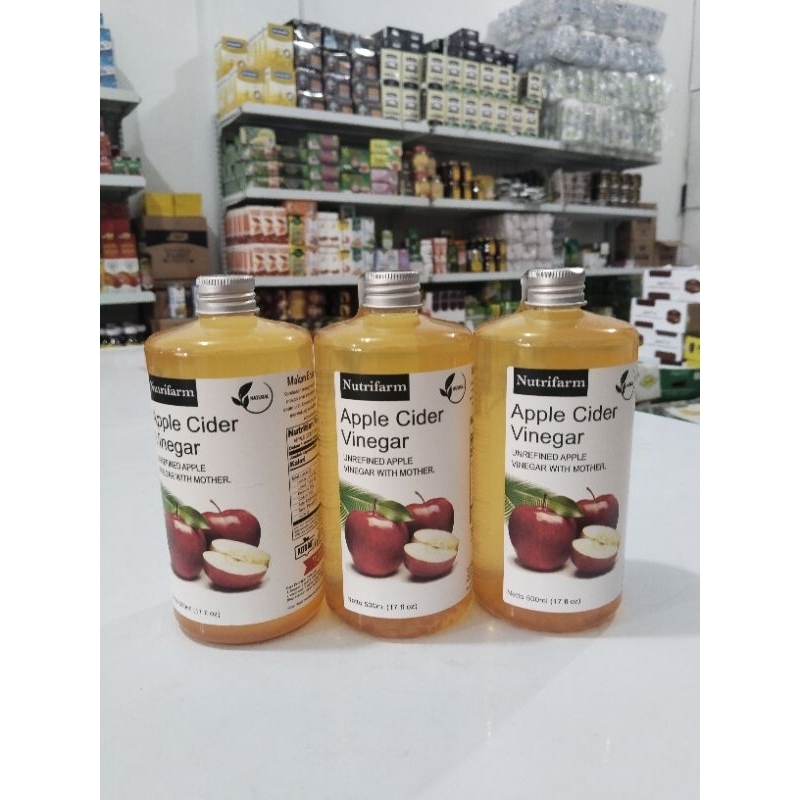

CUKA APEL (NUTRIFARM)500ML UNFIRED APPLE VINEGAR WITH MOTHER