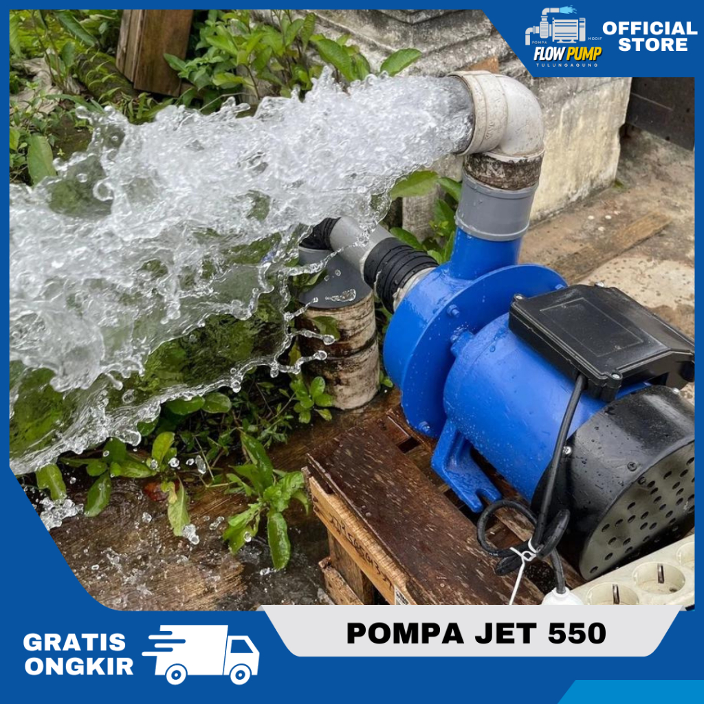 Pompa air modifikasi JET 550 Mesin pompa air listrik kolam ikan 2 dim debit air super besar