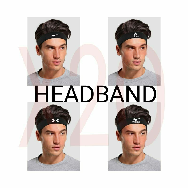 Headband - ikat kepala pria dan wanita - headband sport - bandana - ikat kepala