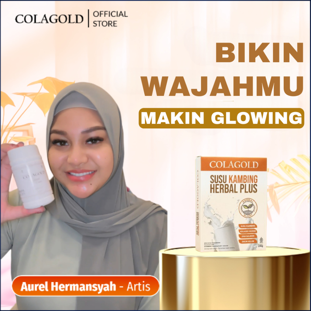 

Colagold Susu Collagen Kurangi Tanda Penuaan & Rambut Rontok Bikin Glowing Kuatkan Tulang Sendi