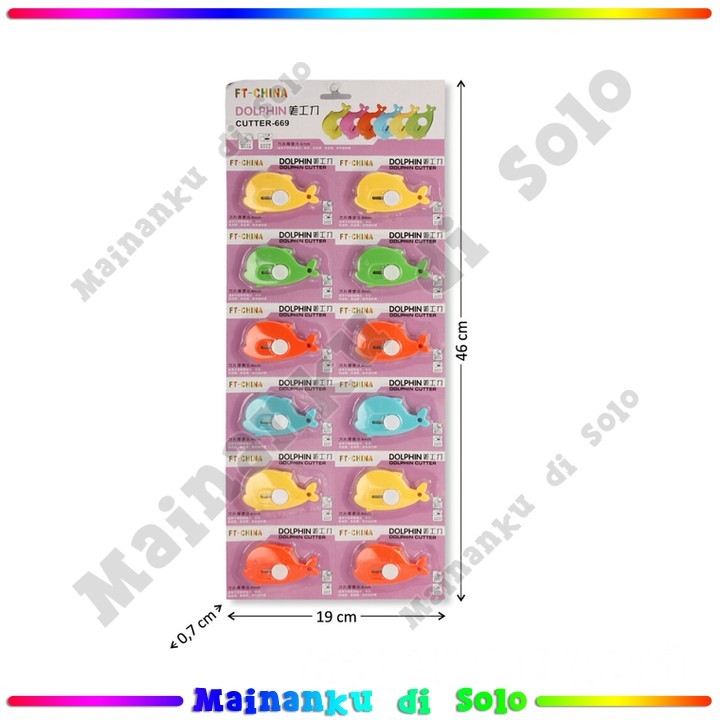 

[Mainanku] Cutter Model Lumba-lumba 12 Pcs Dolphin Cutter 00781