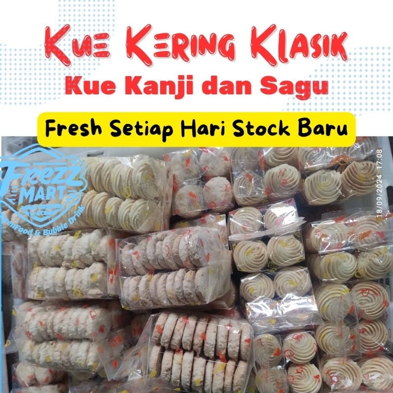 

Cookie Kue Kering Kanji & Sagu Kukis Klasik Semprit Renyah Bebahan Tepung Kanji Sagu.