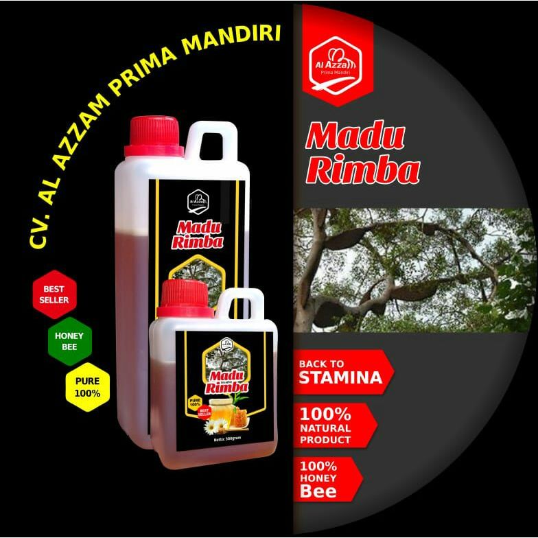 

AL-AZZAM - Madu Asli Murni 100% Raw Honey 500gr Madu Rimba Hutan