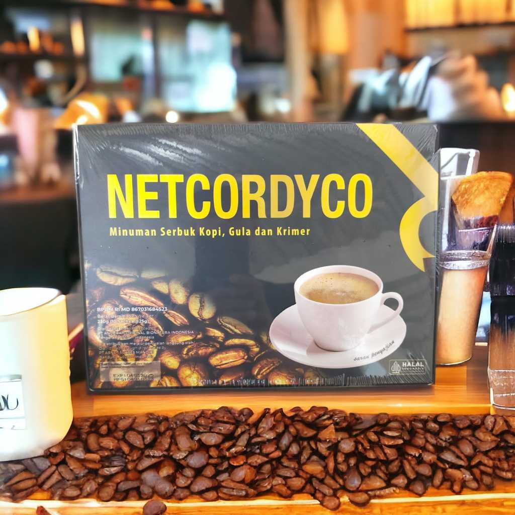 

COFFEE NETCORDICO ORIGINAL 1 BOX ISI 10 SACHET BPOM - KOPI CORDICO KEMASAN BARU