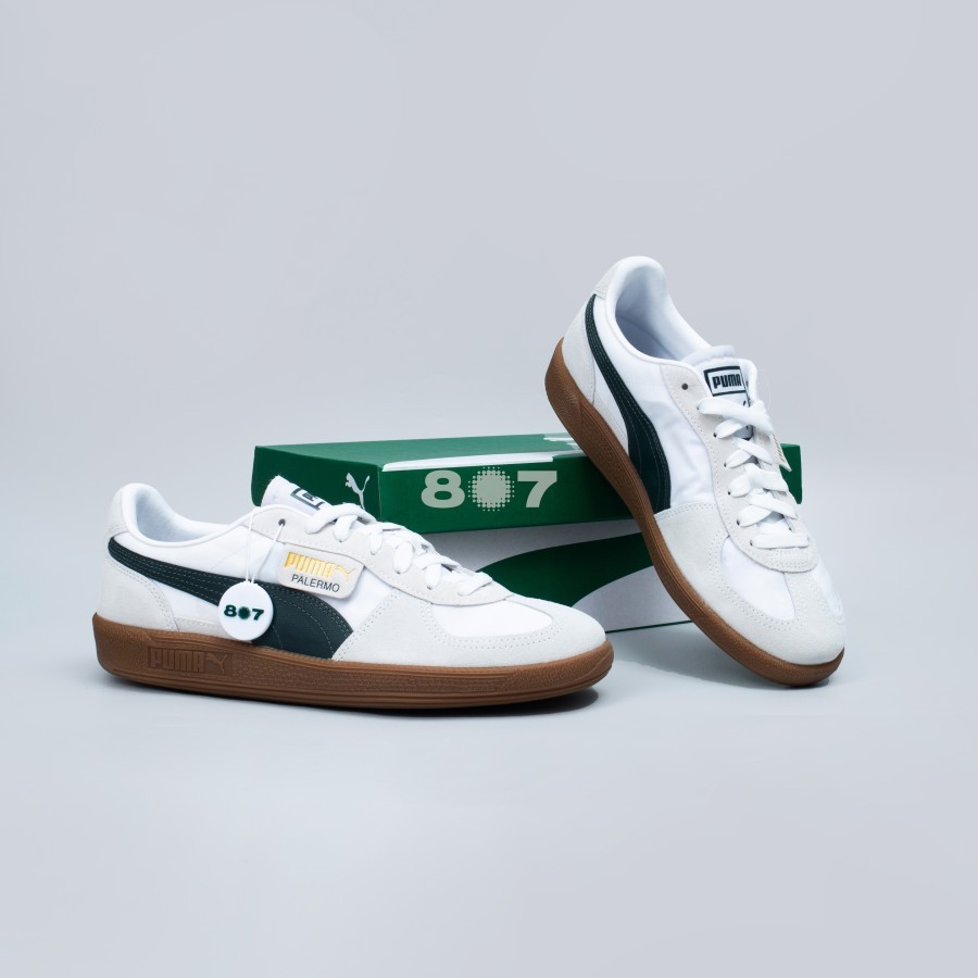 Puma Palermo White Green Gum