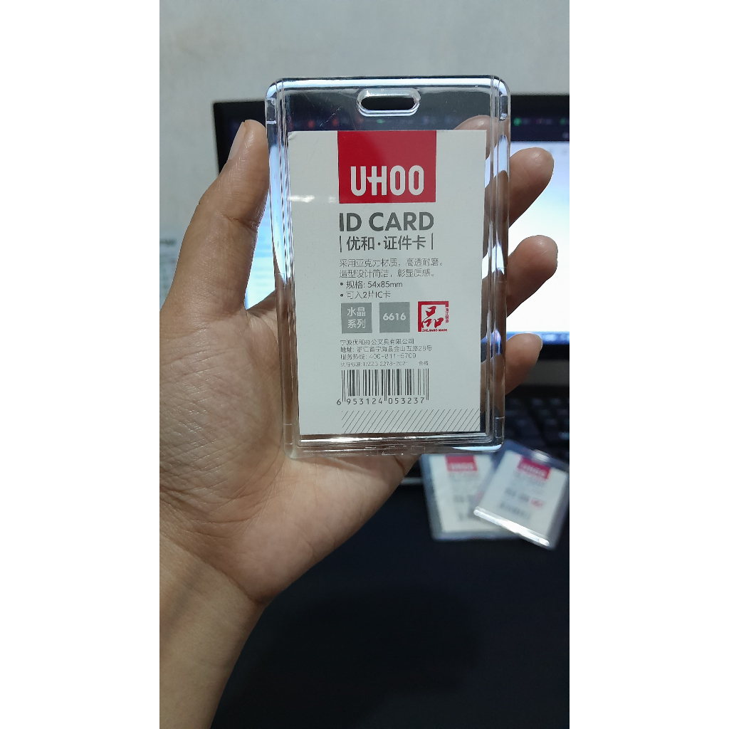

Card holder Akrilik Transparent Badge ID Card casing Kartu pegawai akrilik UHOO