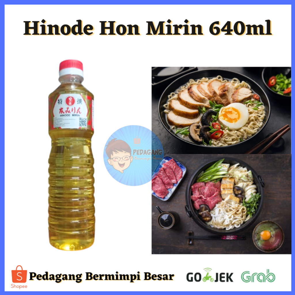 Hinode Mirin 640ml/ Arak Masak Jepang/  arak masak/ Hinode Hon Mirin/ arak masak