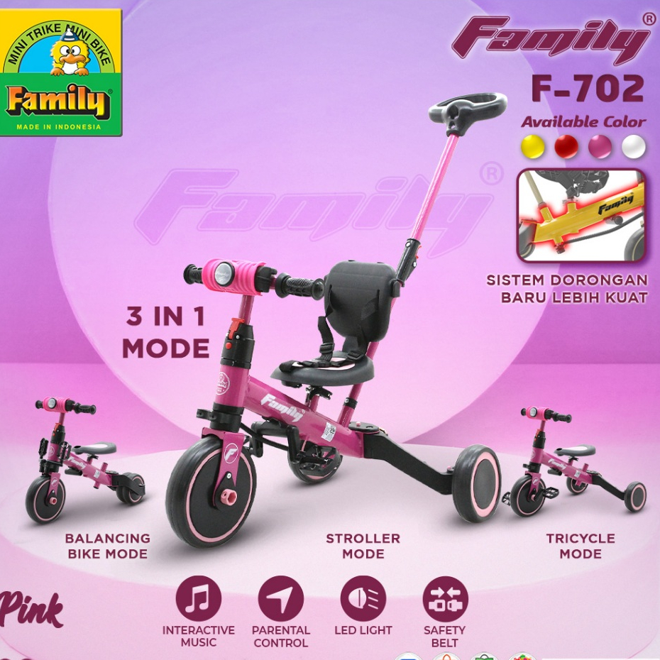 PUSH BIKE/ BALANCE BIKE FAMILY F-702