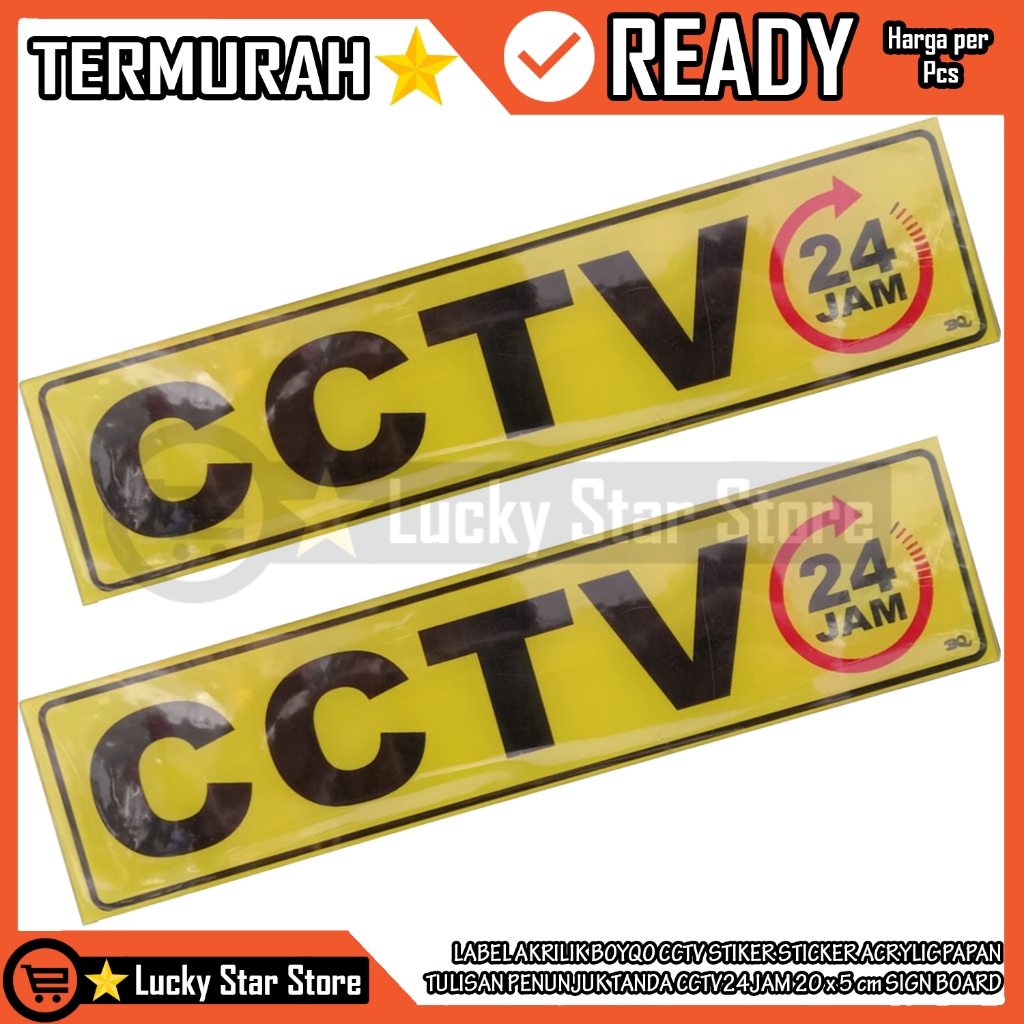 

Sticker Acrylic Papan Tulisan Penunjuk Label Akrilik Boyqo Cctv 24 Jam Stiker 20 X 5 Cm Sign Board Acrylik Akrilic Sekolah Restoran Toko Kantor Rumah Tulis Penanda Tanda Kamera Pengawas Pengawasan