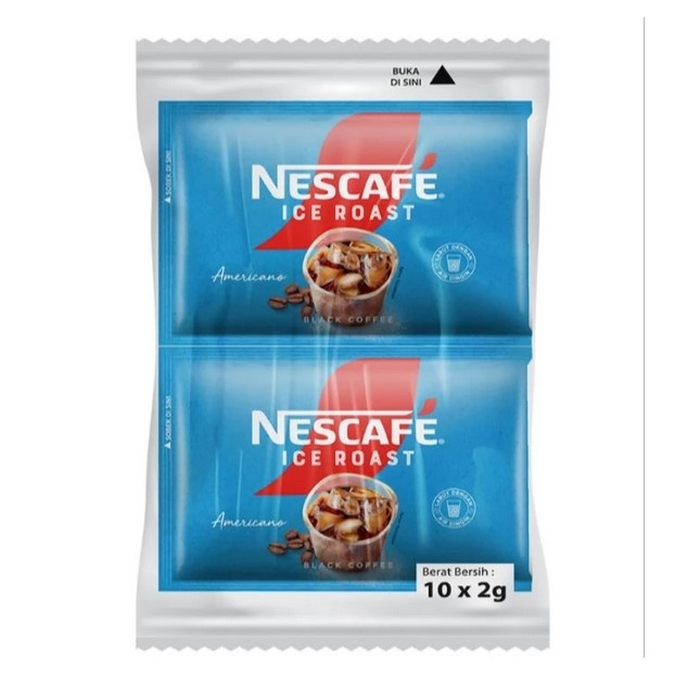 

Nescafe Ice Roast Kopi Instan Americano Bag 10 sachet x 2 Gram