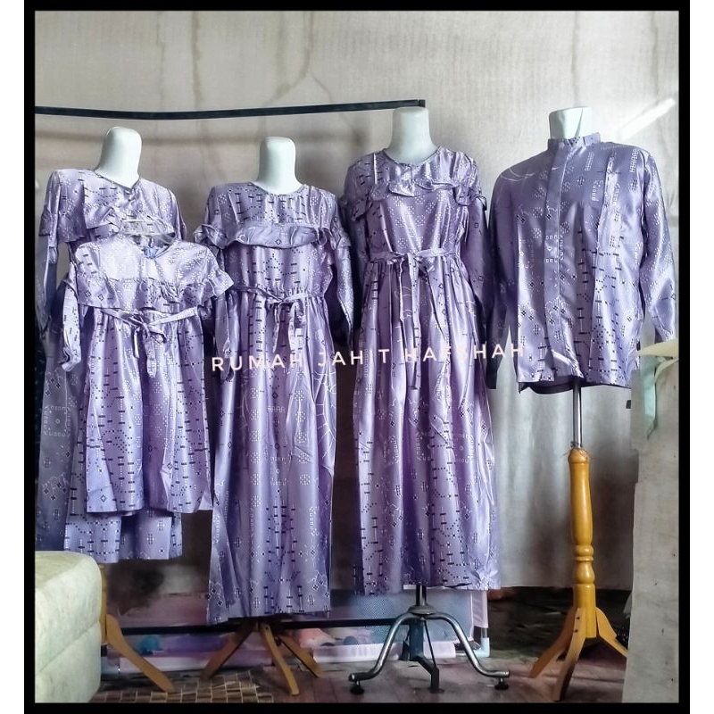 JASA JAHIT Family Set cauple serimbit keluarga | Set Gamis Koko Terbaru