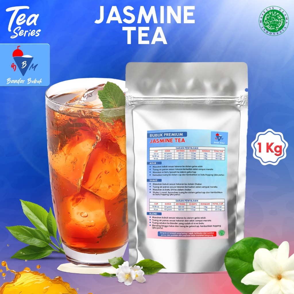 

JASMINE TEA 1KG BANDAR BUBUK MINUMAN PREMIUM READY BANYAK VARIAN RASA