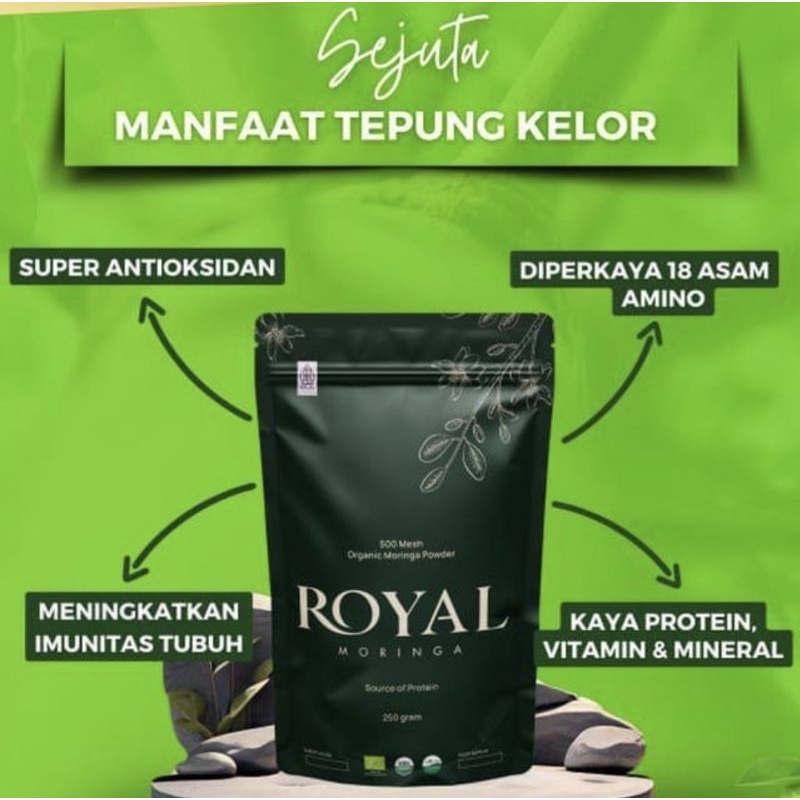 

ROYAL MORINGGA (kelor bubuk ) isi 250 gram