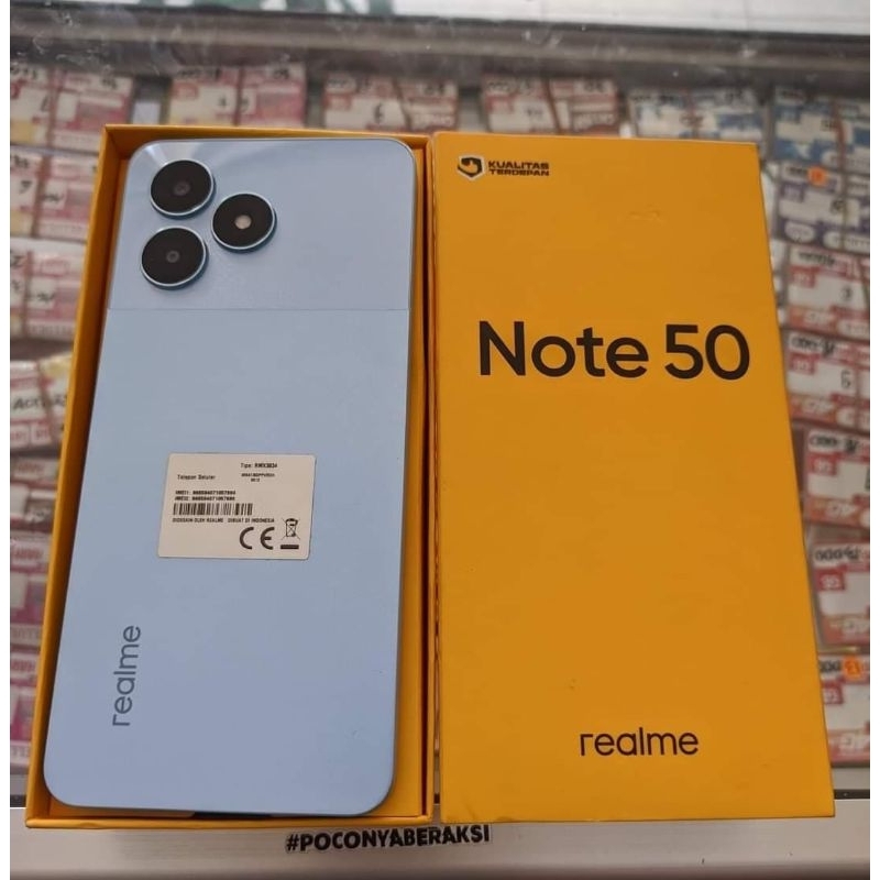 Realme Note 50 4/64 lengkap seken