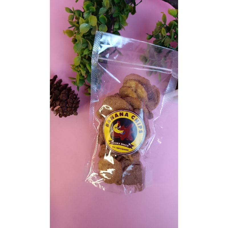 

kripik pisang Milo kemasan standing pouch