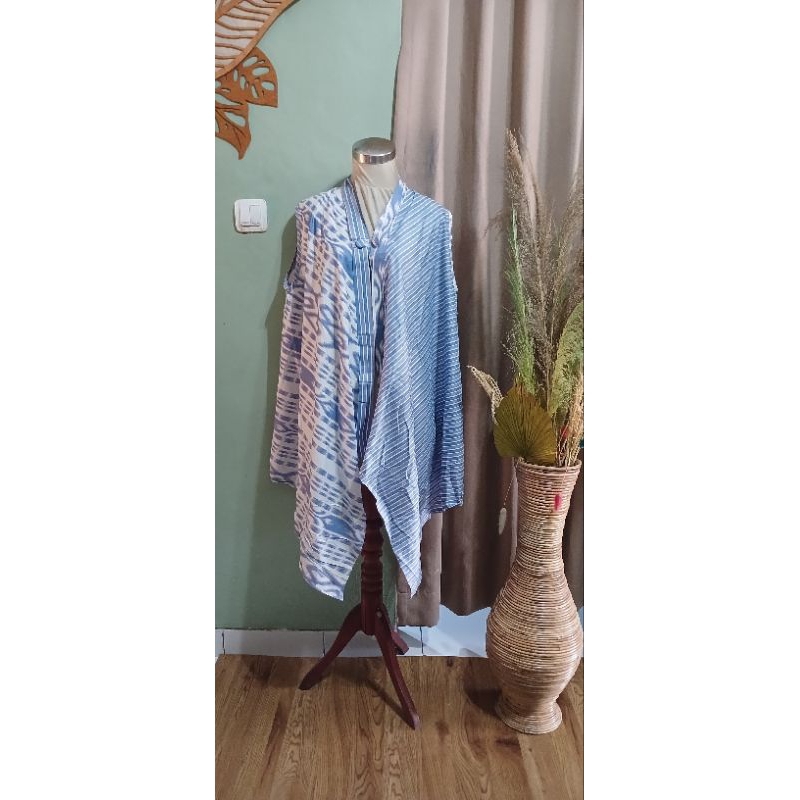 outer batik cardigan batik tanpa lengan