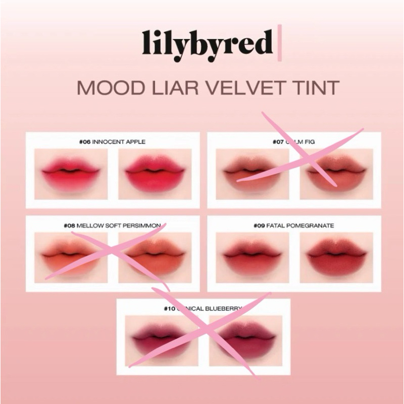 SEASON 1 : LILYBYRED MOOD LIAR VELVET TINT