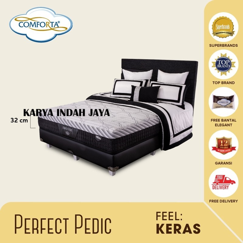COMFORTA Kasur Springbed Perfect Pedic Fullset