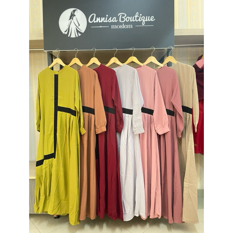SALE GAMIS MURAH - ELMIZA DRESS TANPA KRUDUNG HANYA GAMIS