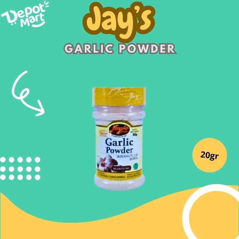 

Jays kitchen Garlic Powder Seasoning 80gr (Bawang Putih Bubuk)
