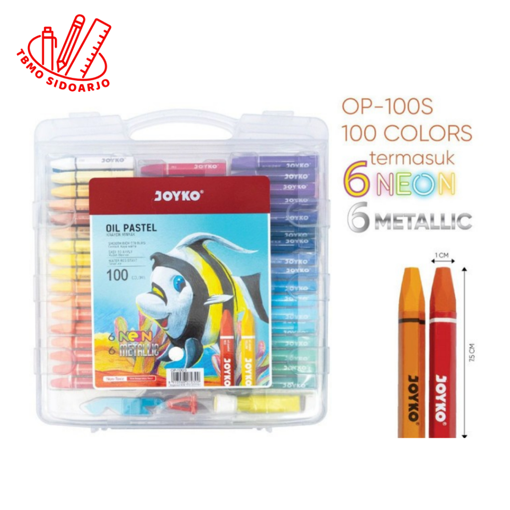 

TBMO Titi Joyko 100 Warna / Crayon Oil Pastel Joyko 100 Warna