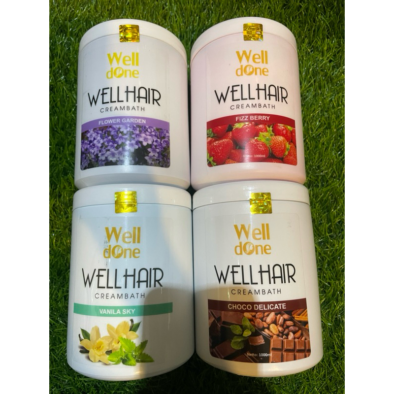 Welldone wellhair Creambath flower garden || weldone vanila sky || wellhair creambath choco delicate