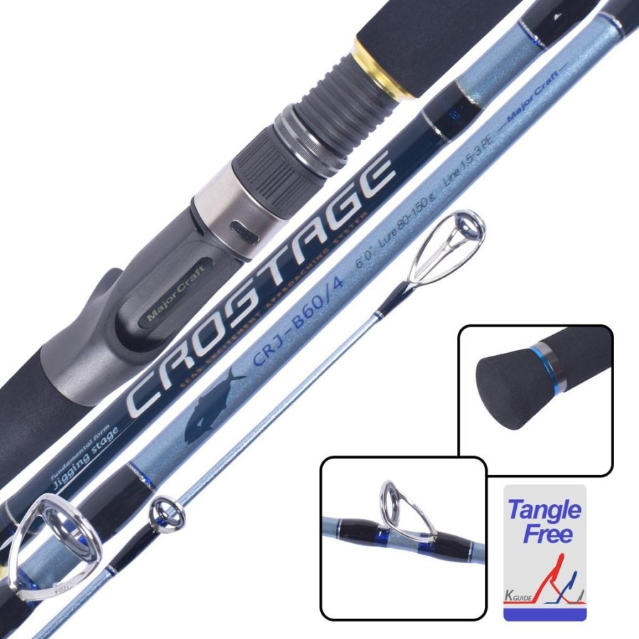 Joran MAJOR CRAFT CROSTAGE CRJ-B60/3 63/4SP 63/5SP 662NS/TR | Jigging Casting Spinning | 1 Section |