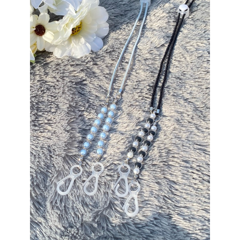 Strap Mask Cantik / Strap Masker Aesthetic / Manik / Pengait Masker / Kerajinan / DIY / Masker