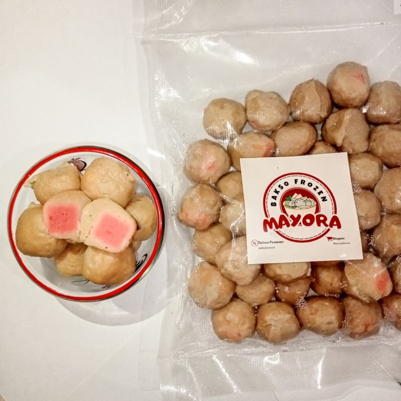 

Bakso Mayora/Bakso Frozen Homemade,Bakso isi SOSIS 40pcs,by Mayora.