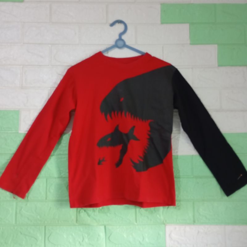 PRELOVED kaos lengan panjang anak laki-laki 10 tahun