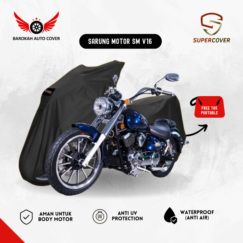 Sarung motor cover motor Sm Sport V16 Super cover outdoor premium waterproof