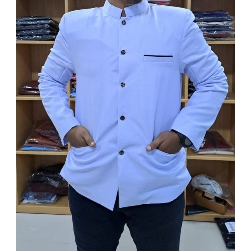 JasMandarin kerah sanghai/Jasko Premium/jaskoko santri/blazer wanita dan pria