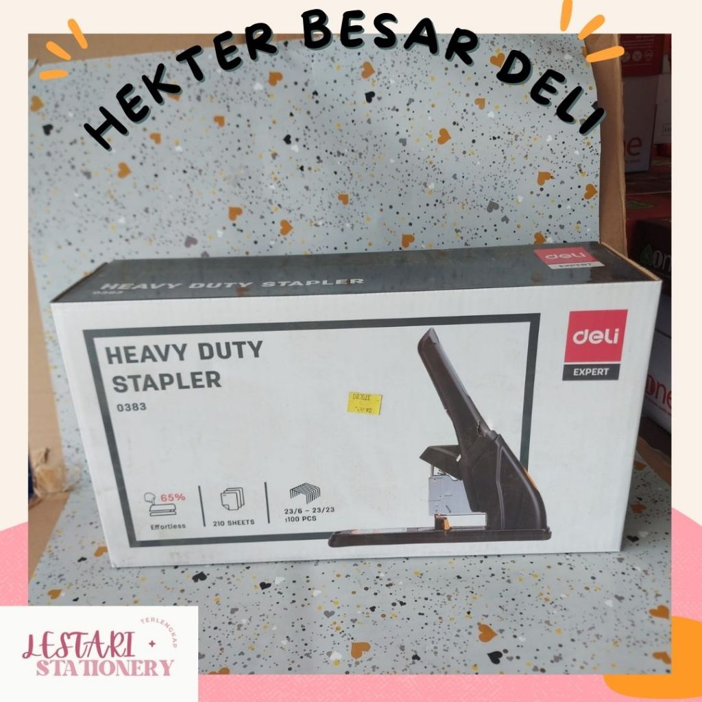 

Hekter Besar Deli 0383 | Heavy Duty Stapler 0383 | Stapler Deli Besar | Hekter Jilid | Lestari Stationery