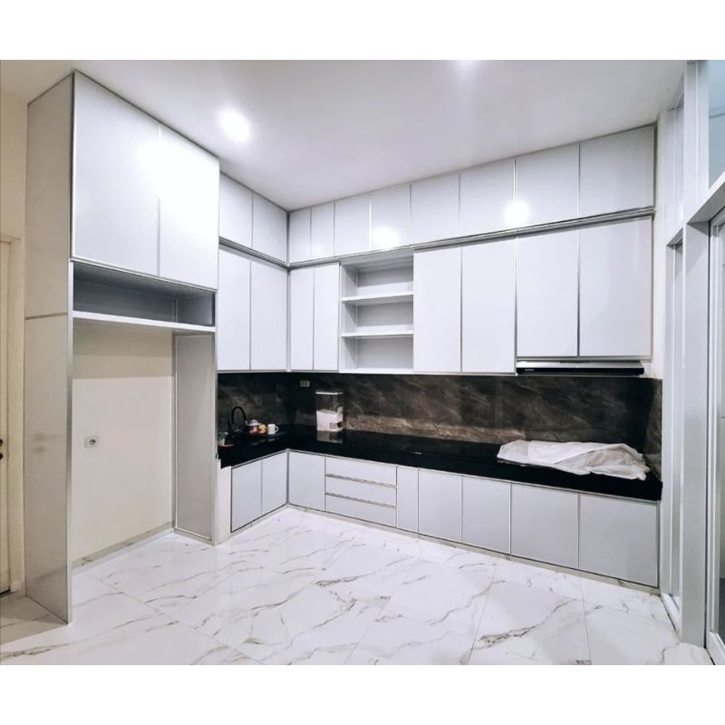 custom kitchen set alumunium tipe premium (slow motion)