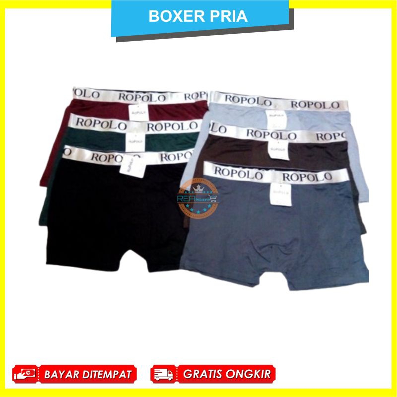 Celana Dalam Dewasa Boxer Pria CD Pria Dewasa Selempak Karet Pinggang Berkualitas Premium