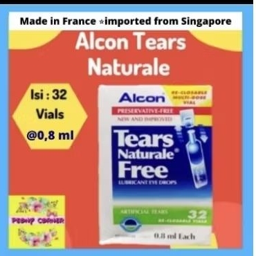 Alcon Tears Naturale Free 32 vial / Artificial tears / Air mata buatan