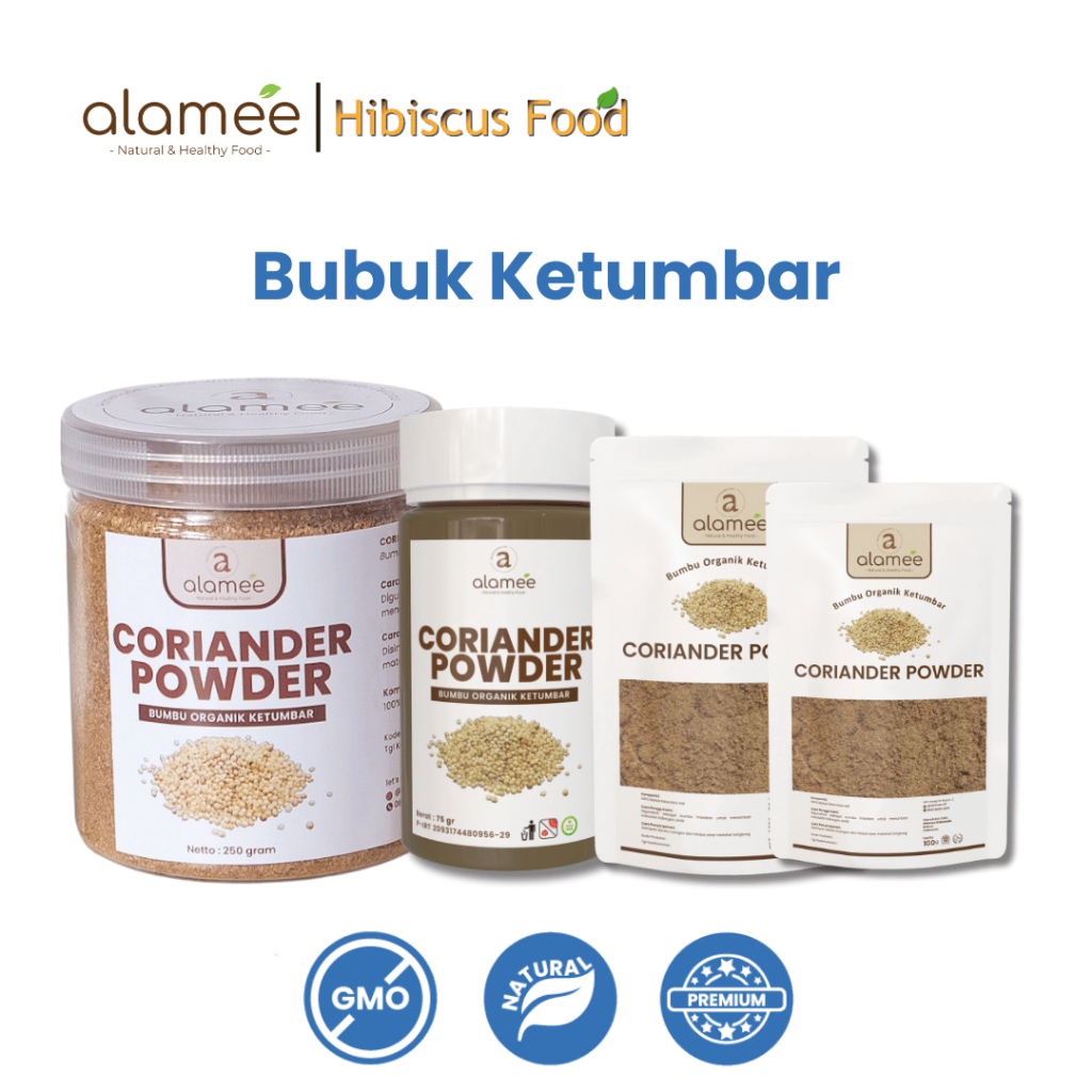 

ALAMEE Ketumbar Bubuk Organik Bumbu Dapur Instan Coriander Powder Murni Asli Tanpa Campuran