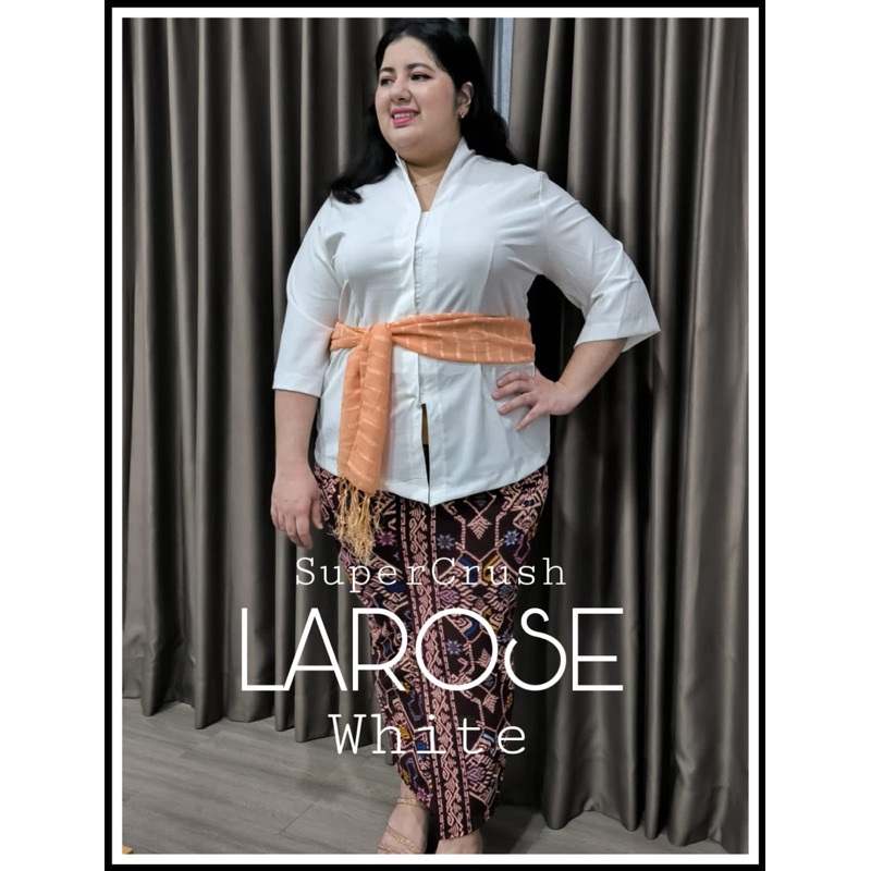 Atasan kebaya bali kartini jumbo Larose | Kebaya jumbo size 2xl ld 116 | 3 ld 120 | 4xl ld 128 | keb