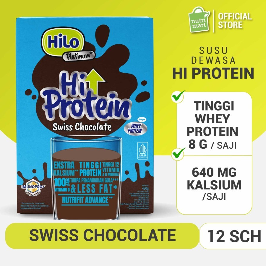 

HiLo Platinum Swiss Chocolate (12 Sachet) - Susu Tinggi Kalsium