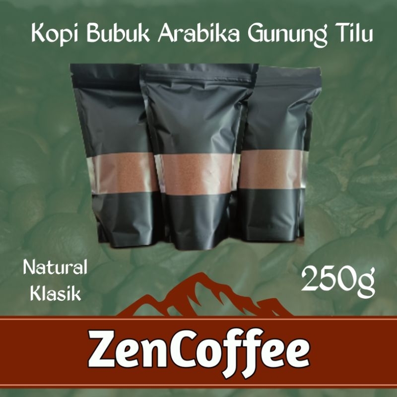 

Kopi Natural Bubuk 250gr asli Gunung Tilu